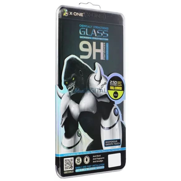 X-One Sticlă temperată 9H cu finisaj negru pentru Samsung Galaxy S25