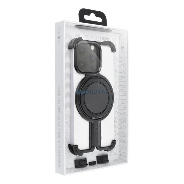 Carcasă TITANIUM BRACKET pentru iPhone 13/14 - negru