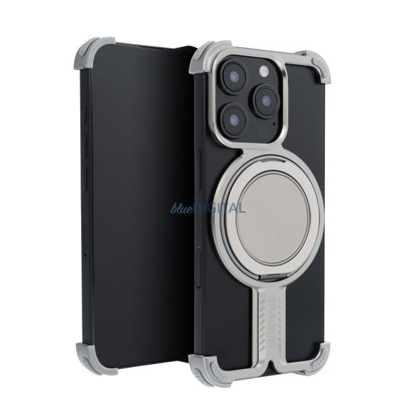 Carcasă TITANIUM BRACKET pentru iPhone 16 - argintiu