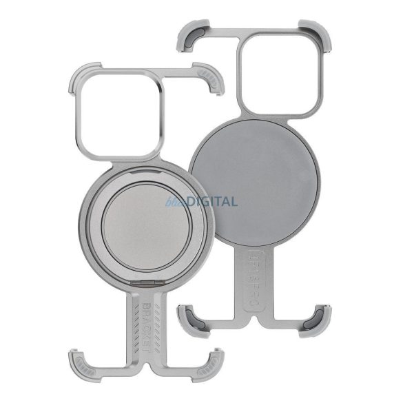 Carcasă TITANIUM BRACKET pentru iPhone 16 - argintiu