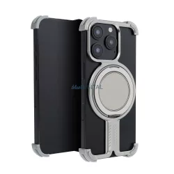   HUSĂ! - Carcasă TITANIUM BRACKET pentru iPhone 16 Pro Max - argintiu