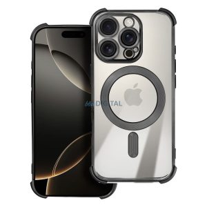 HUSĂ! - Carcasă compatibilă ANTISHOCK ELECTRO MagSafe pentru iPhone 16 Plus - negru