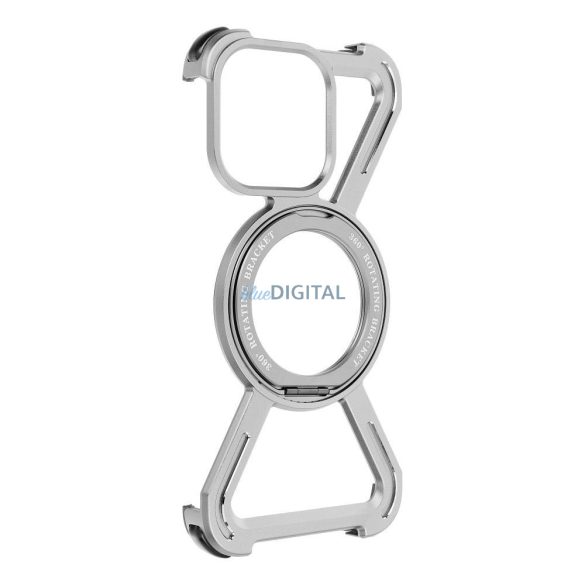 Carcasă TITANIUM ESCORT pentru iPhone 16 - argintiu