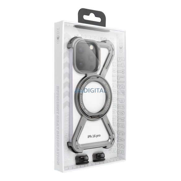 Carcasă TITANIUM ESCORT pentru iPhone 16 Pro Max - Argint