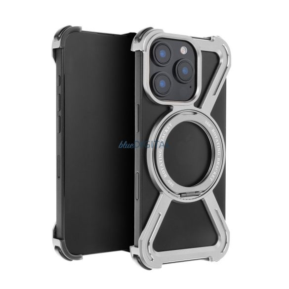 Carcasă TITANIUM ESCORT pentru iPhone 13/14 - argintiu