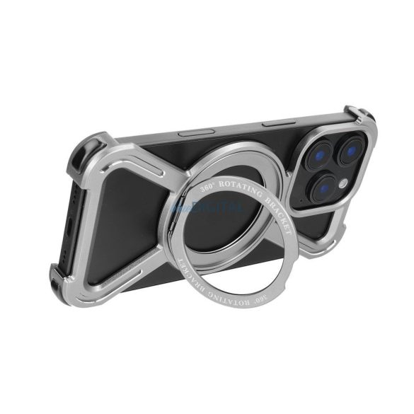 Carcasă TITANIUM ESCORT pentru iPhone 13/14 - argintiu