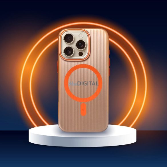 Carcasă SIMPLY MagSafe compatibilă pentru iPhone 13 - aur roz