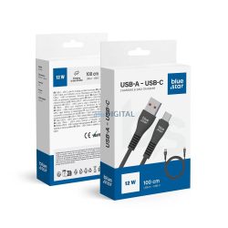 Blue Star DC99C Cablu USB-A - Type-C 12W 2A 1m - negru