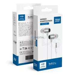   Căști cu fir Blue Star M09 cu microfon și mufă de 3,5 mm - alb