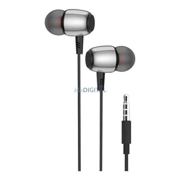 Căști cu fir Blue Star M09 cu microfon și mufă de 3,5 mm - negru