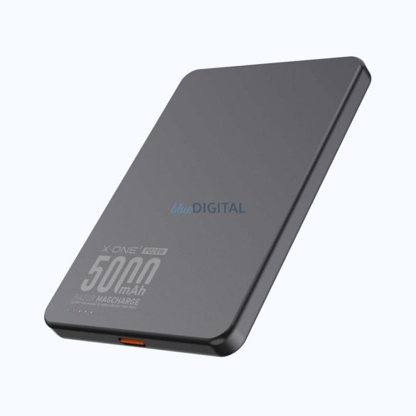 X-One Razor Magcharge Ultraslim inducție powerbank 5000mAh - gri
