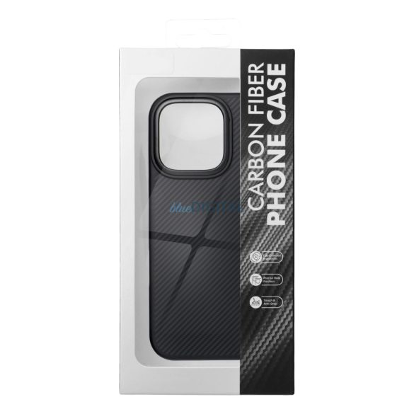 Carcasă CARBON ELITE MAG COVER compatibilă MagSafe pentru iPhone 16 - negru