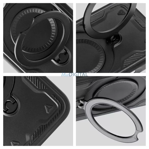 HUSĂ! - Carcasă FROST ARMOR pentru iPhone 16 Pro - negru