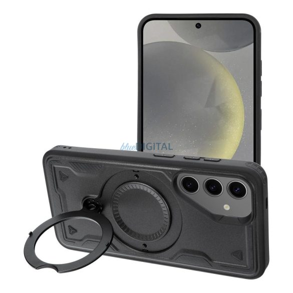 Carcasă FROST ARMOR Samsung Galaxy S25 Plus - negru