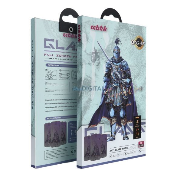 OG Shuijia sticlă călită cu ornamente negre pentru iPhone 15/16