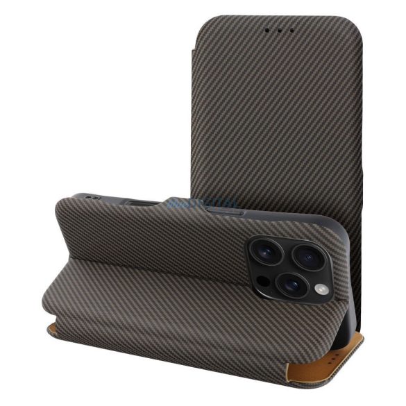 Carcasă cu deschidere FOLIO SIDE MAGNET pentru iPhone 14 - maro