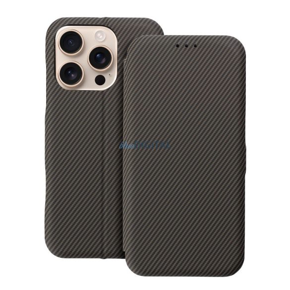 Carcasă cu deschidere FOLIO SIDE MAGNET pentru iPhone 14 - maro