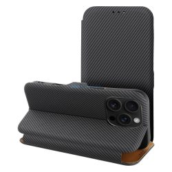   HUSĂ! - FOLIO SIDE MAGNET Caz de deschidere iPhone 16 Plus - Negru