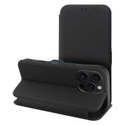   Carcasă FOLIO SIDE MAGNET flip open pentru iPhone 15 - negru