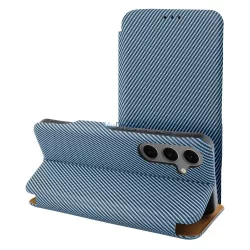   HUSĂ! - FOLIO SIDE MAGNET Caz de deschidere Samsung Galaxy S25 Plus - Albastru