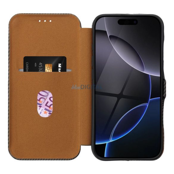 FOLIO SIDE MAGNET Caz de deschidere iPhone 14 Pro Max - maro
