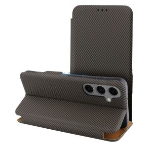 Carcasă cu deschidere FOLIO SIDE MAGNET Samsung Galaxy A15 (A155F / A156B) - maro