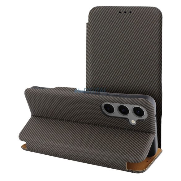 Carcasă cu deschidere FOLIO SIDE MAGNET Samsung Galaxy A15 (A155F / A156B) - maro