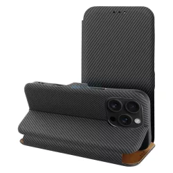   HUSĂ! - FOLIO SIDE MAGNET Caz de deschidere iPhone 16 Pro - Gri