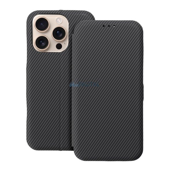FOLIO SIDE MAGNET Caz de deschidere iPhone 16 Plus - gri