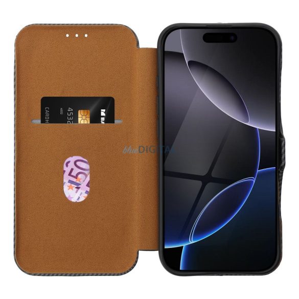 FOLIO SIDE MAGNET Caz de deschidere iPhone 16 Plus - gri