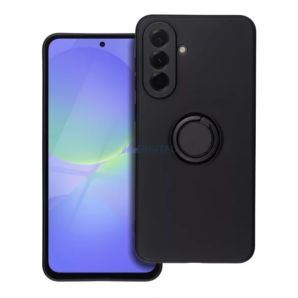 HUSĂ! - Husă SILICONE RING Samsung Galaxy A36 - negru