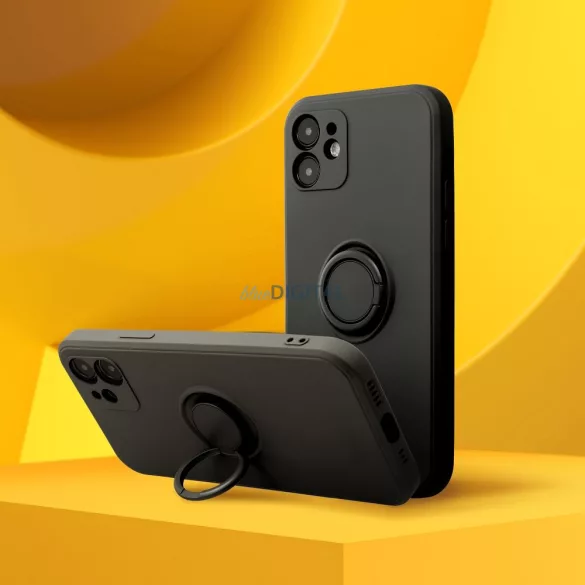 HUSĂ! - Husă SILICONE RING Samsung Galaxy A36 - negru