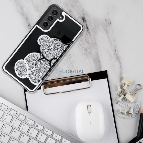 Husă TEDDY BEAR Samsung Galaxy A26 - argintiu