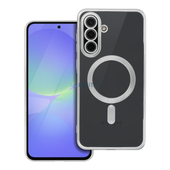 Husă compatibilă ELECTRO MAG COVER MagSafe pentru Samsung Galaxy A36 - argintiu