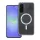HUSĂ! - Husă compatibilă Drop Glue Colorful Ring MagSafe pentru Samsung Galaxy A36 - alb