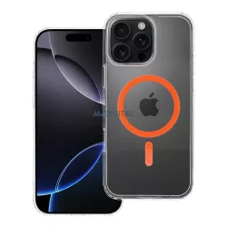   HUSĂ! - Husă compatibilă Drop Glue Colorful Ring MagSafe pentru iPhone 16 Pro Max - portocaliu