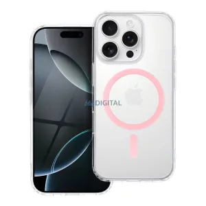 HUSĂ! - Husă compatibilă Drop Glue Colorful Ring MagSafe pentru iPhone 12 Pro Max - roz