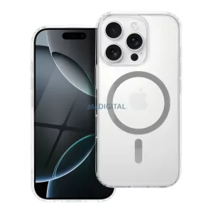 HUSĂ! - Husă compatibilă Drop Glue Colorful Ring MagSafe pentru iPhone 15 Pro - gri