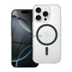   HUSĂ! - Husă compatibilă Drop Glue Colorful Ring MagSafe pentru iPhone 14 Pro Max - verde închis