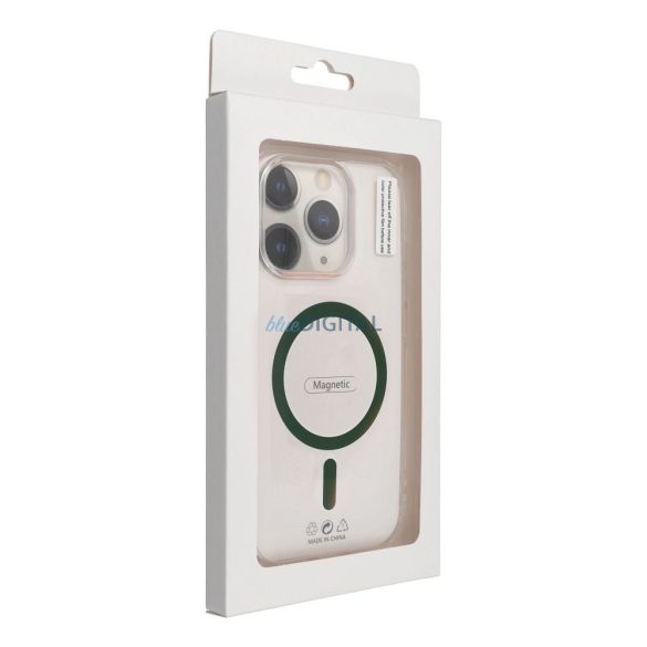 HUSĂ! - Husă compatibilă Drop Glue Colorful Ring MagSafe pentru iPhone 14 Pro Max - verde închis