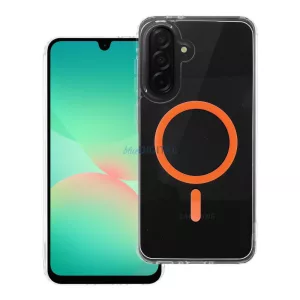 HUSĂ! - Drop Glue Inel colorat MagSafe caz compatibil Samsung Galaxy A16 4G/5G - portocaliu