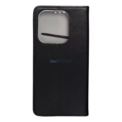   HUSĂ! - Carcasă de carte SMART CASE Xiaomi Redmi Note 14 4G - negru
