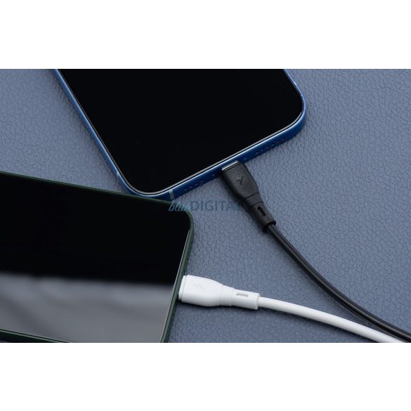 Blue Star PJ72 Eco Type-C - Lightning cablu 27W 2.4A 1m - alb