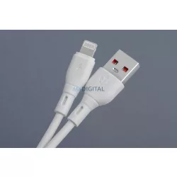 Blue Star PJ68 Eco USB-A - Lightning cablu 2.4A 1m - alb