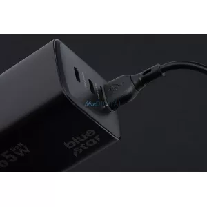 Blue Star PJ68 Eco USB-A - cablu micro USB 2A 1m - negru