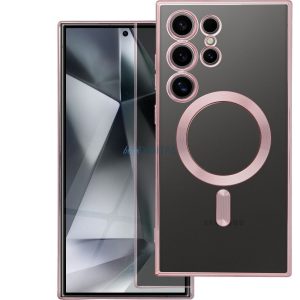 Husă compatibilă ELECTRO MAG COVER MagSafe Samsung Galaxy A54 5G - aur roz