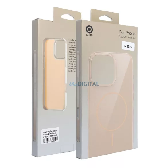 HUSĂ! - Carcasă Premium Glossy MagSafe compatibilă pentru iPhone 16 Pro - Gold