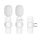 Microfon lavalier fără fir, Type-C, dual Type-C (set de 2) K1 alb Microfon lavalier fără fir, Type-C, dual Type-C (set de 2) K1 alb