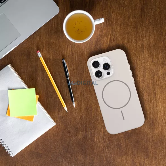 HUSĂ! - Carcasă Premium Glossy MagSafe compatibilă pentru iPhone 16 Pro - bej