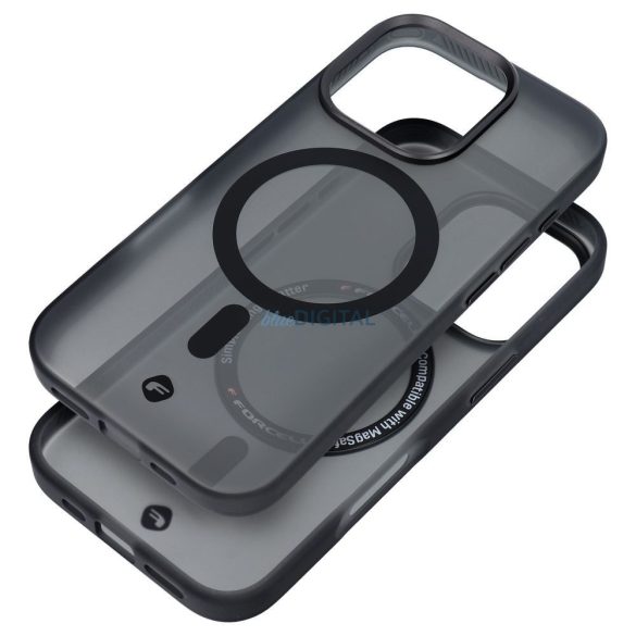 Forcell F-Protect MagSafe caz compatibil Samsung Galaxy S25 Plus - negru transparent